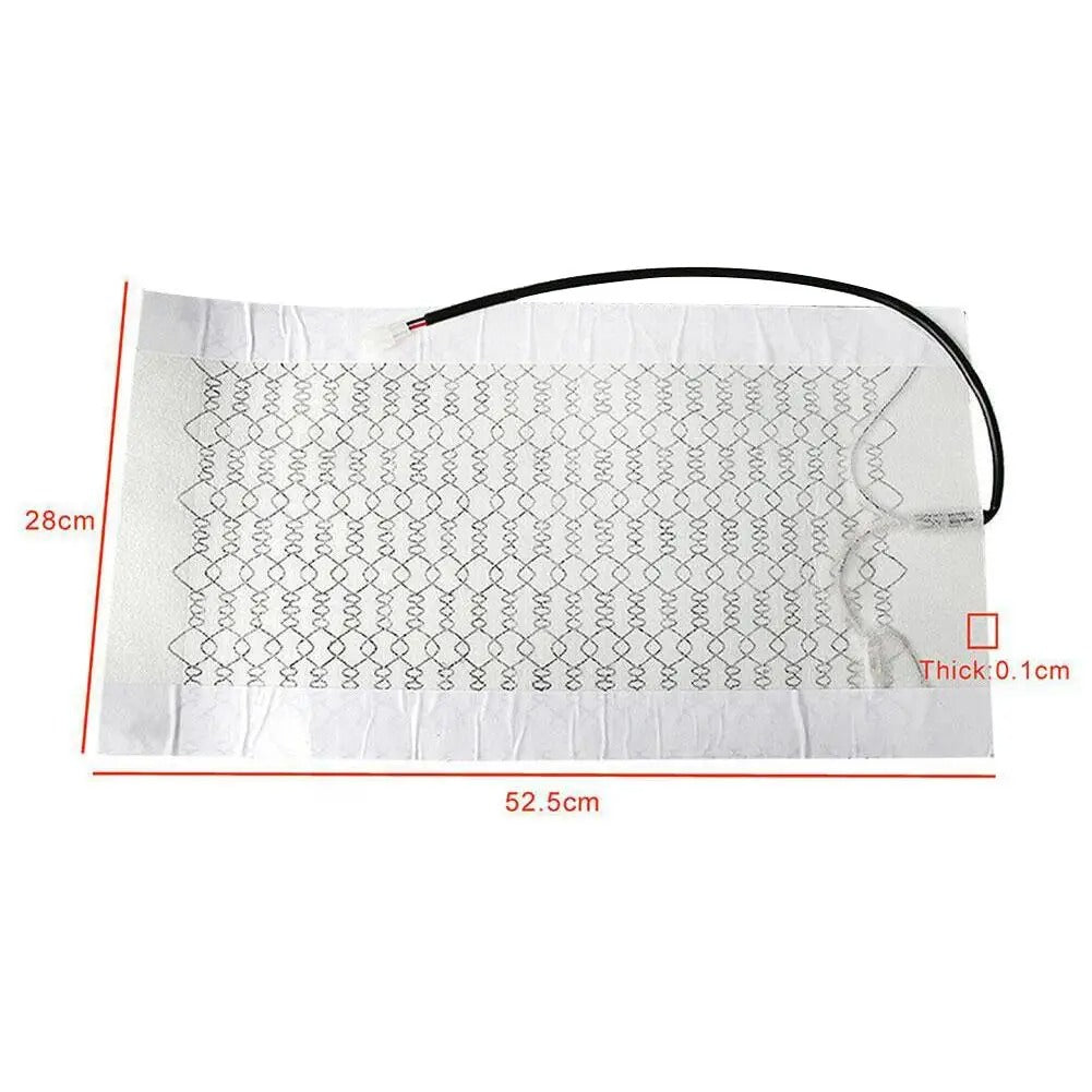 Universal 12V Carbon Fiber Car Seat Heater – Safe & Reliable Winter Heating Pad - Delicate Leather