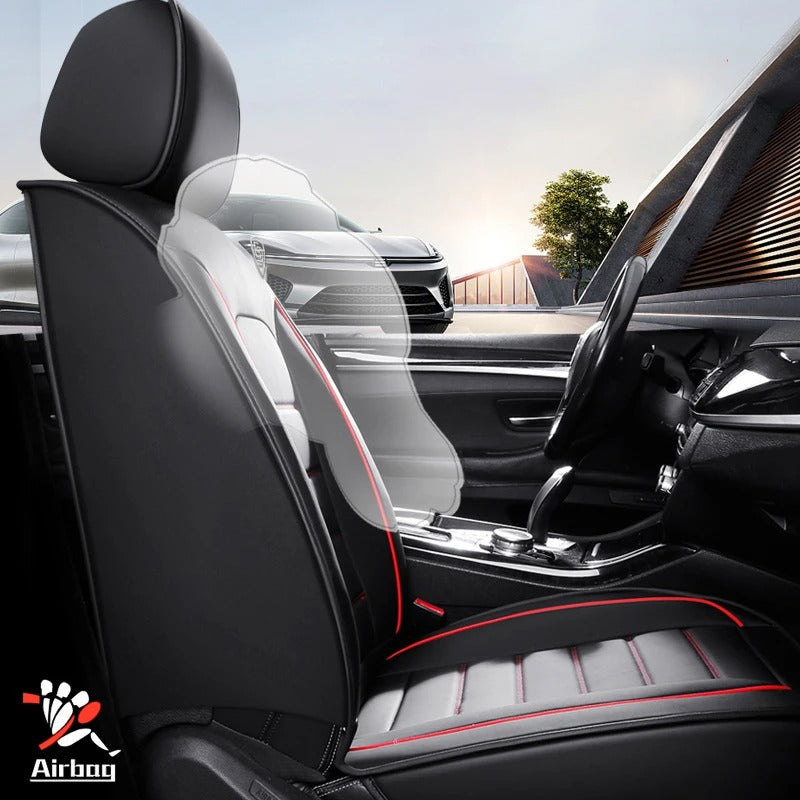 Full Set Leather Car Seat Covers - Universal Fit for Car - Delicate Leather