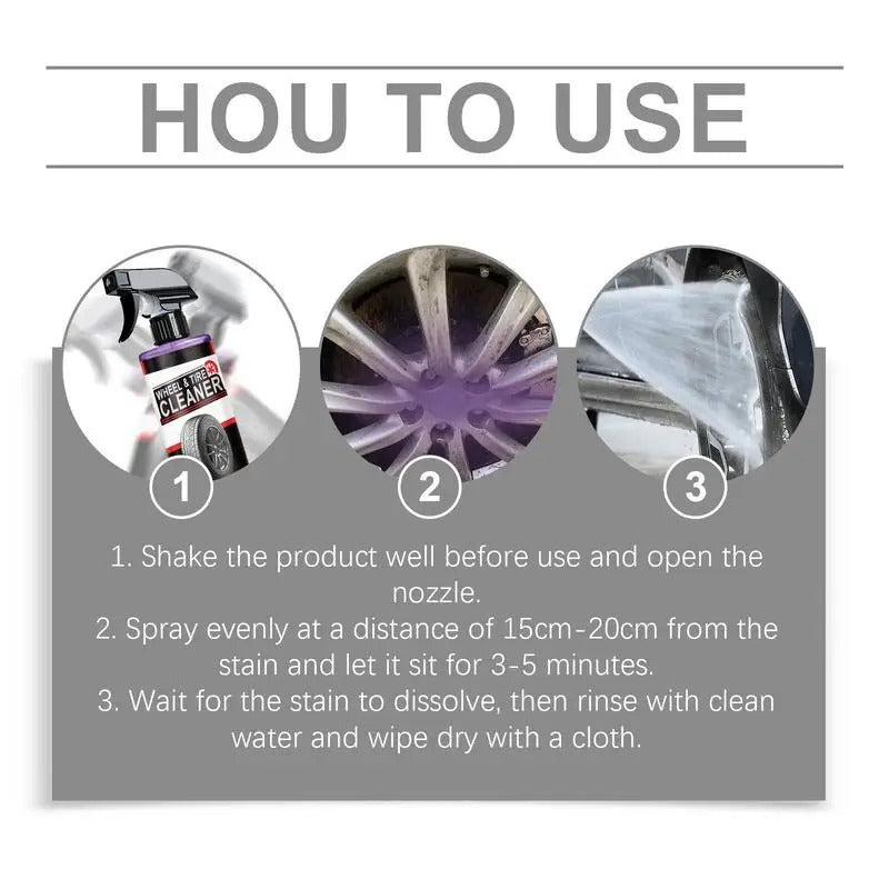 Car Iron Remover Spray – 120ml Rust Stain Remover & Preventive Coating for Rims - Delicate Leather