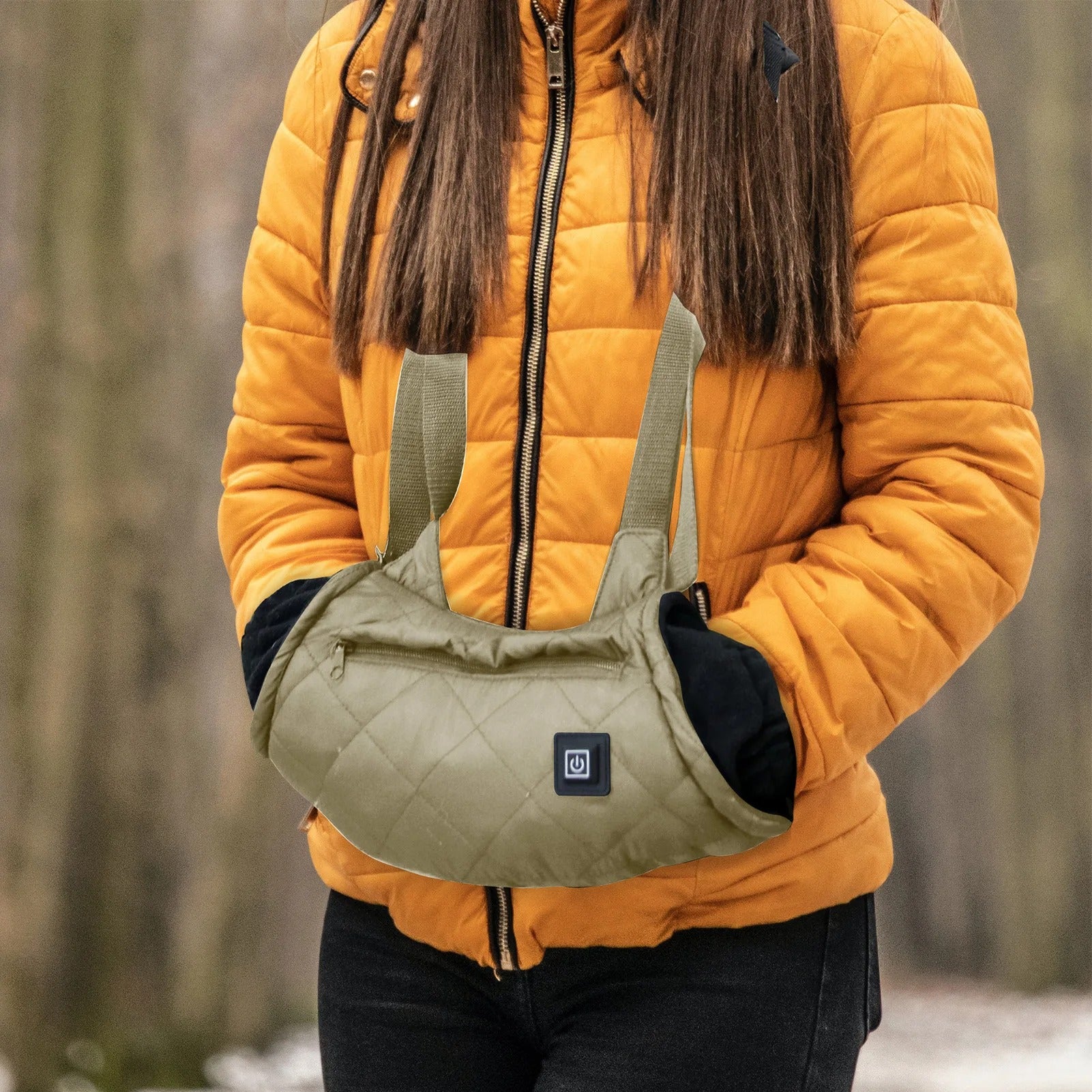 Heated Hand Pouch - Soft Fleece Lining with USB Connector and 3 Temperature Settings
