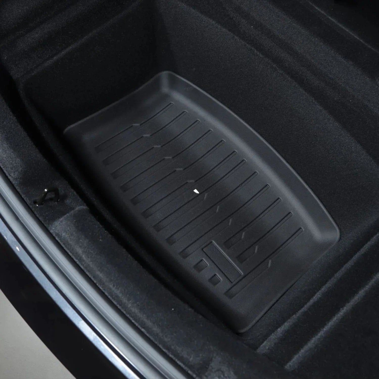 TPE Floor Mats for New Tesla Model 3 Highland 2024 - Waterproof Luggage Mat, Wear-Resistant Foot Pads, Trunk Mats Accessories - Delicate Leather