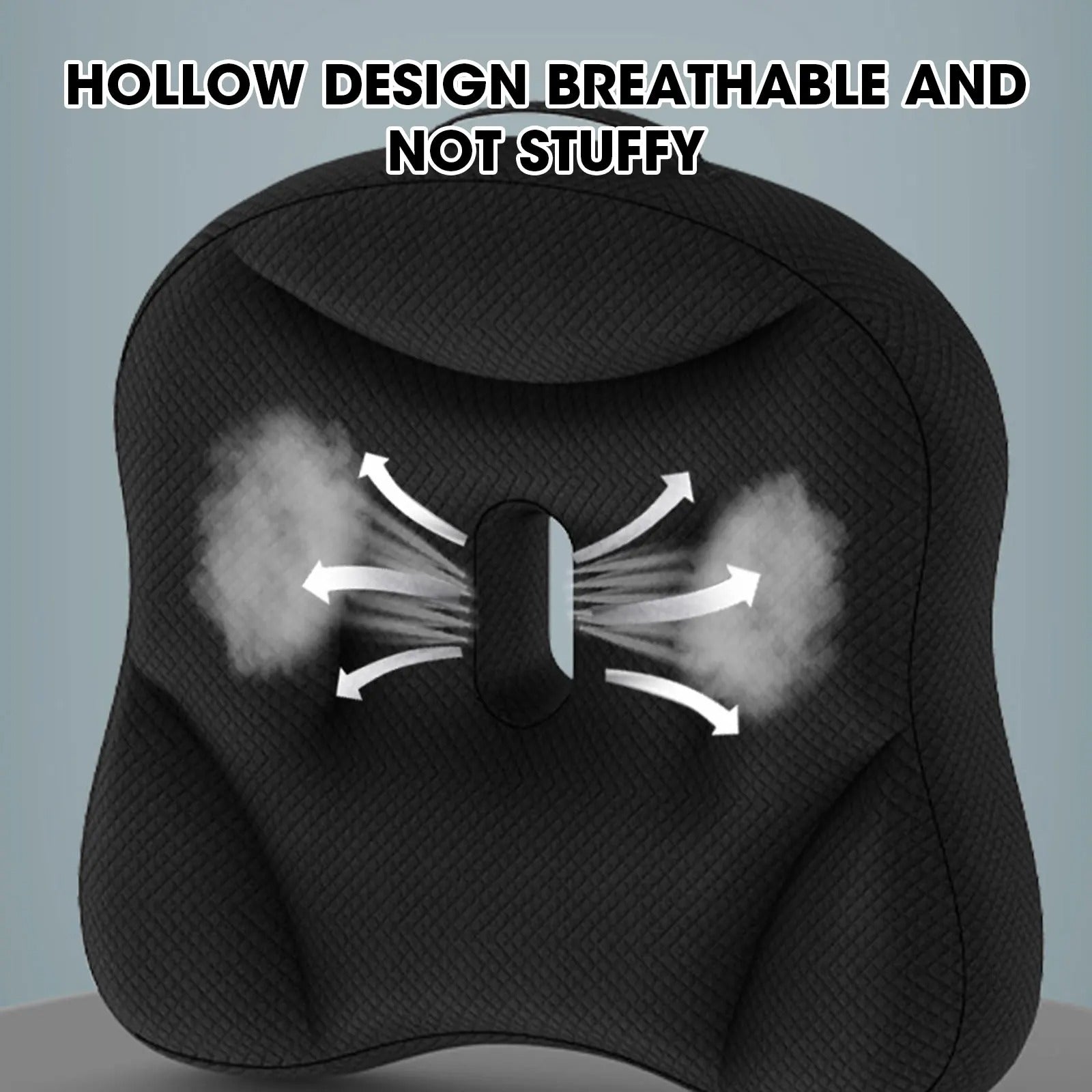 Portable Car Seat Booster Cushion – Breathable Memory Foam Heightening Pad for Improved Driving Comfort and Visibility - Delicate Leather