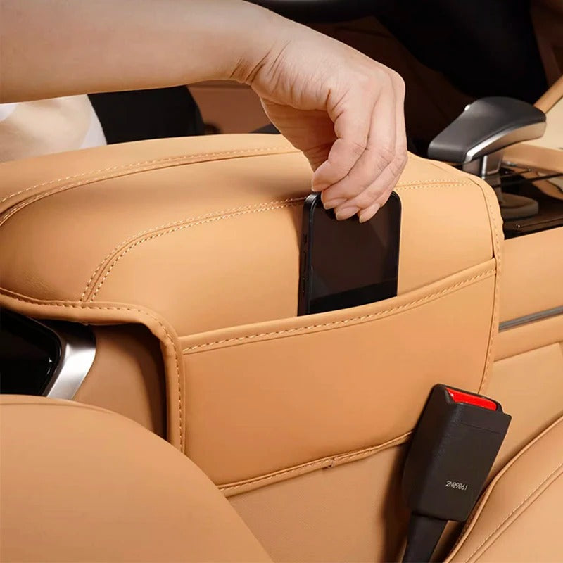 Protective Sleeve for Central Control Armrest Box – Storage Bag for Huawei Aito M7 (2023-2024) - Delicate Leather
