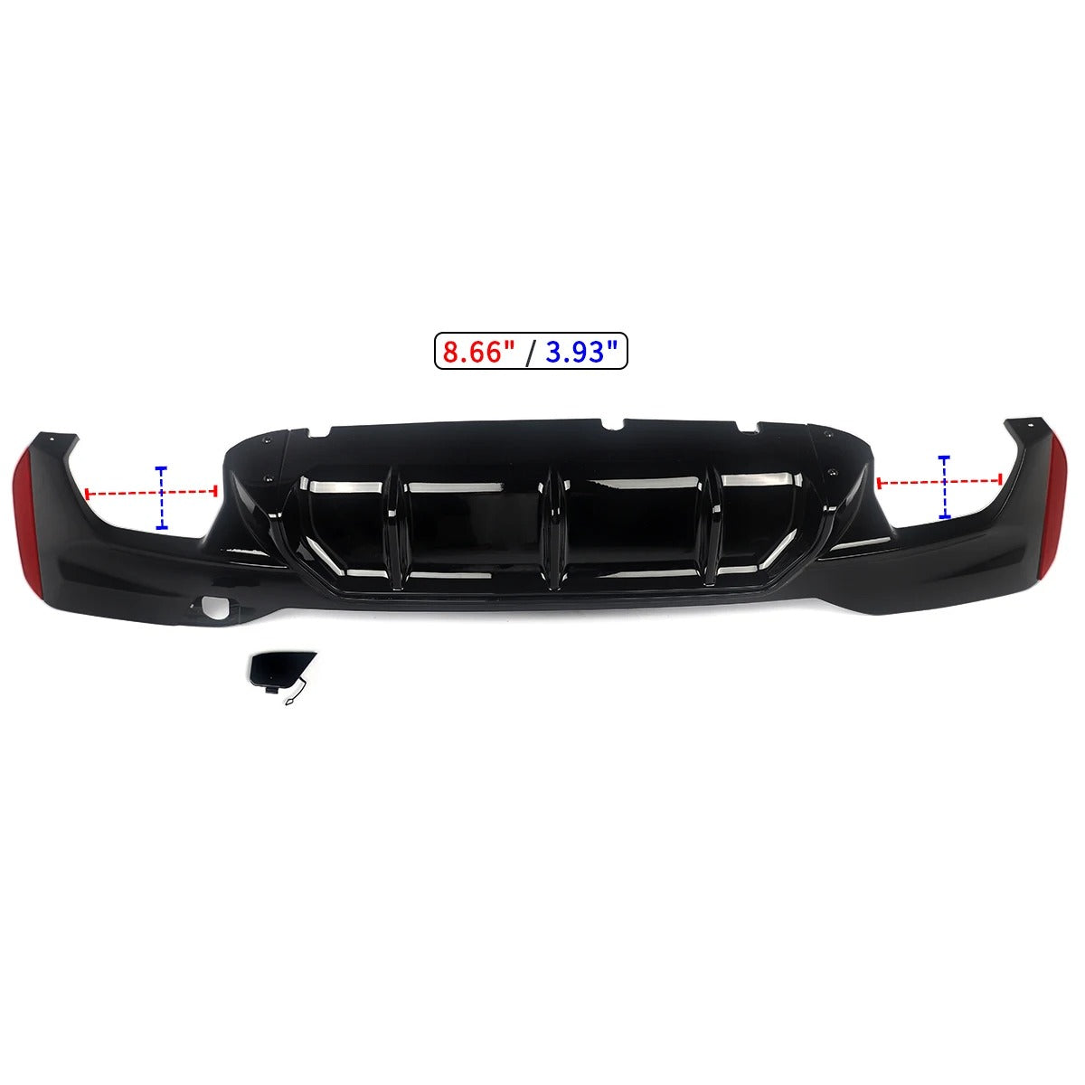 M5 Style Rear Diffuser Lip for BMW 5 Series G30 Sedan & G31 Touring (2017-2021) – Gloss Black - Delicate Leather