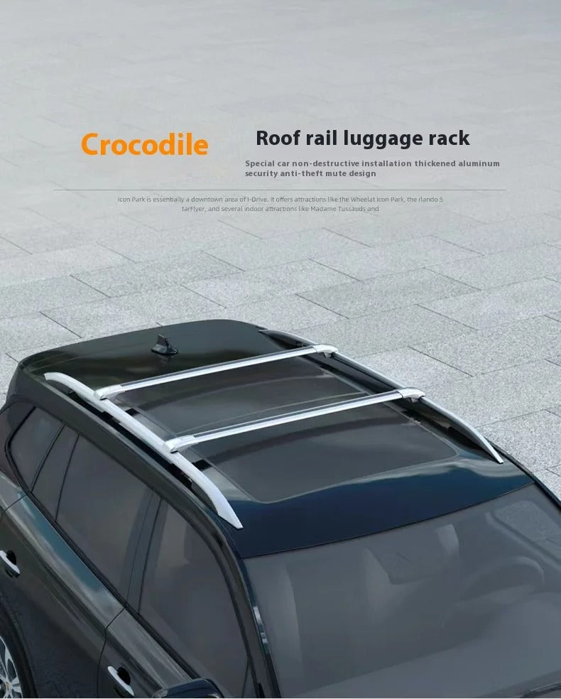 Universal SUV Aluminum Alloy Roof Rack Crossbars - Travel Luggage Carrier Crossbars