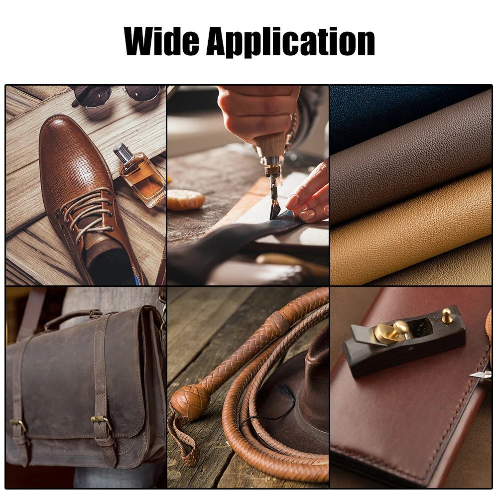 69-Piece Professional Leather Craft Tools - Saddle Groover Kit for DIY Carving, Stitching, and Punching - Delicate Leather