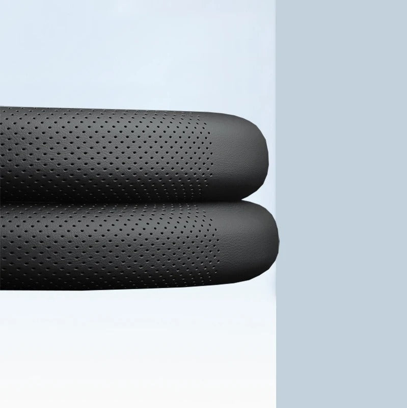 Universal Faux Leather Steering Wheel Cover - All-Season Comfort and Style - Delicate Leather