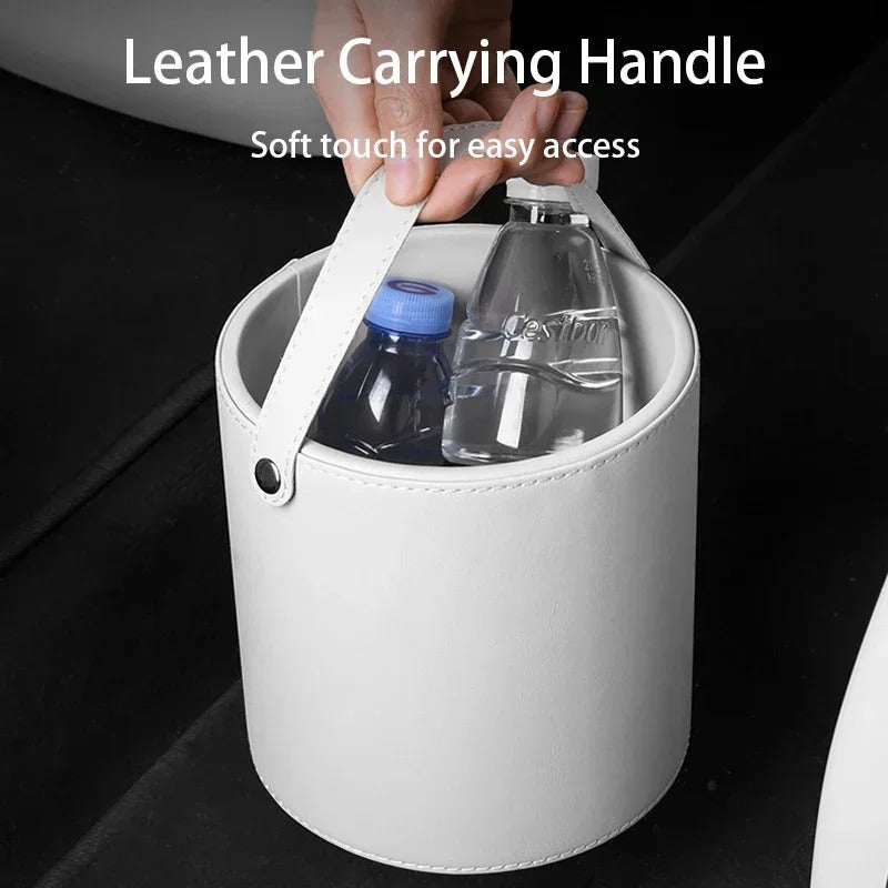 Multi-Functional Car Trash Can & Storage Organizer – For Leading Ideal Li L6/L7/L8/L9 ONE MEGA - Delicate Leather