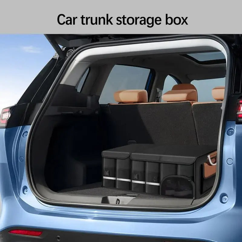 Foldable Car Trunk Storage Bag – Large-Capacity Auto Organizer (36L / 72L / 110L) - Delicate Leather