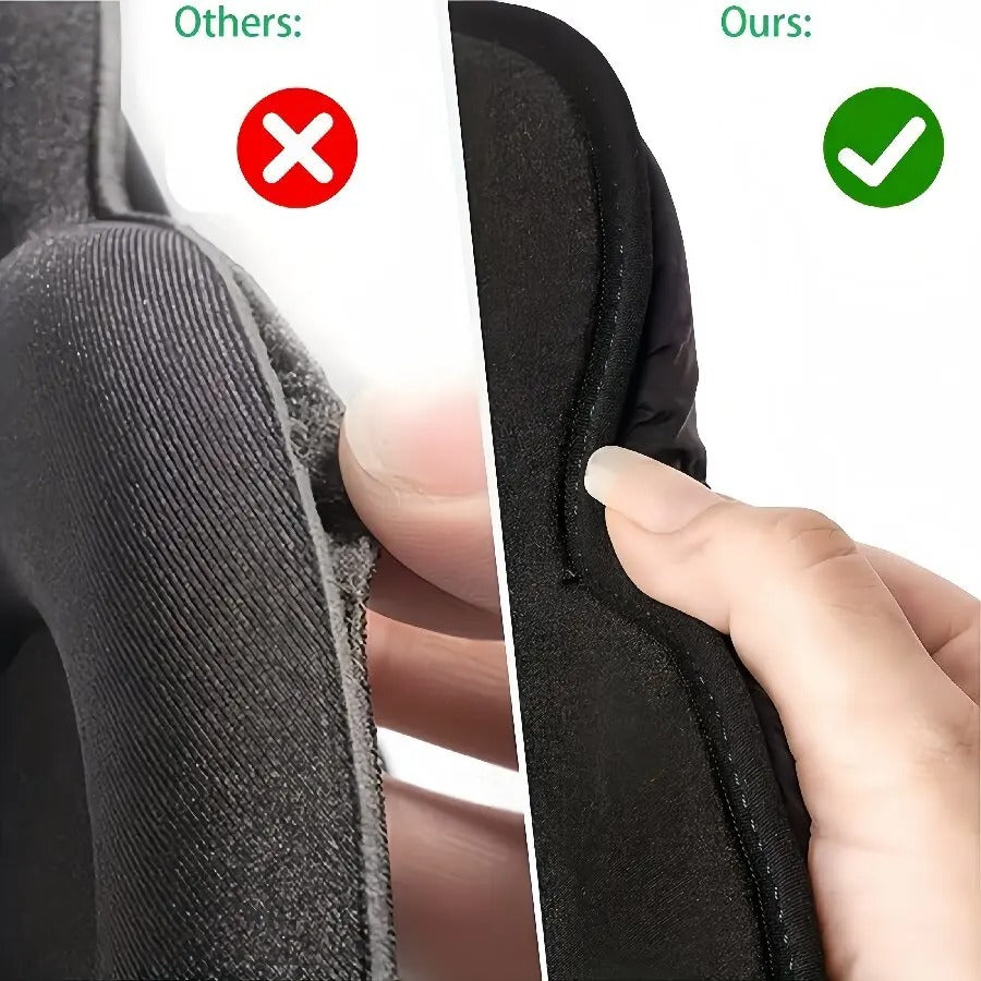 3D Eye Mask for Sleeping – Breathable Shading Mask for Adults & Kids - Delicate Leather