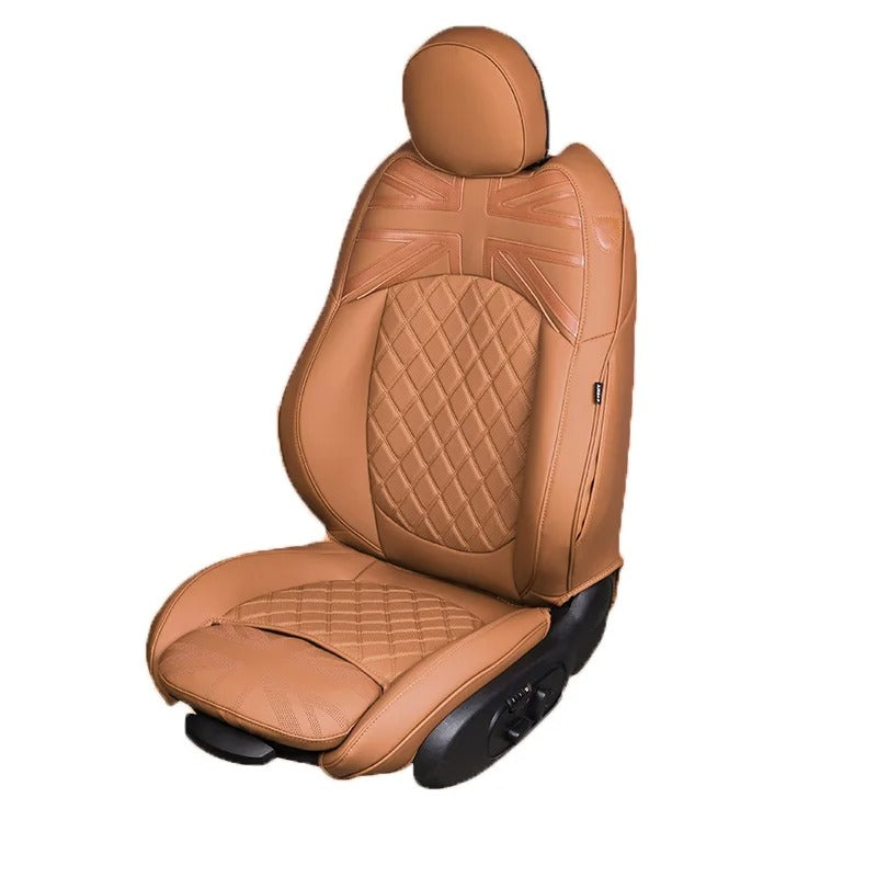 Custom Car Seat Covers for MINI Cooper F55/F56/F57 (2014-2023) – Durable PVC Leather Protection