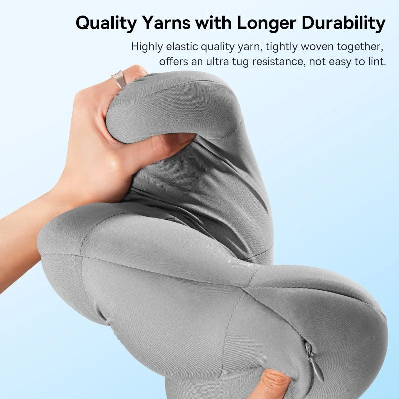 Car Neck Pillow and Lumbar Cushion – 3D Memory Foam Seat Support for Travel and Everyday Comfort