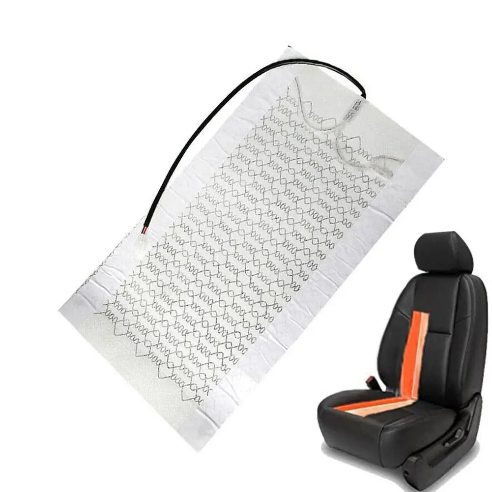 Universal 12V Carbon Fiber Car Seat Heater – Safe & Reliable Winter Heating Pad - Delicate Leather