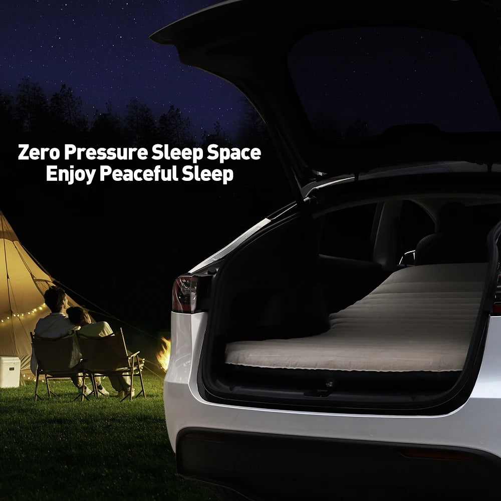 Inflatable Air Mattress for Tesla Model Y (2017-2024) – Outdoor Camping Travel Bed with Suede Fabric