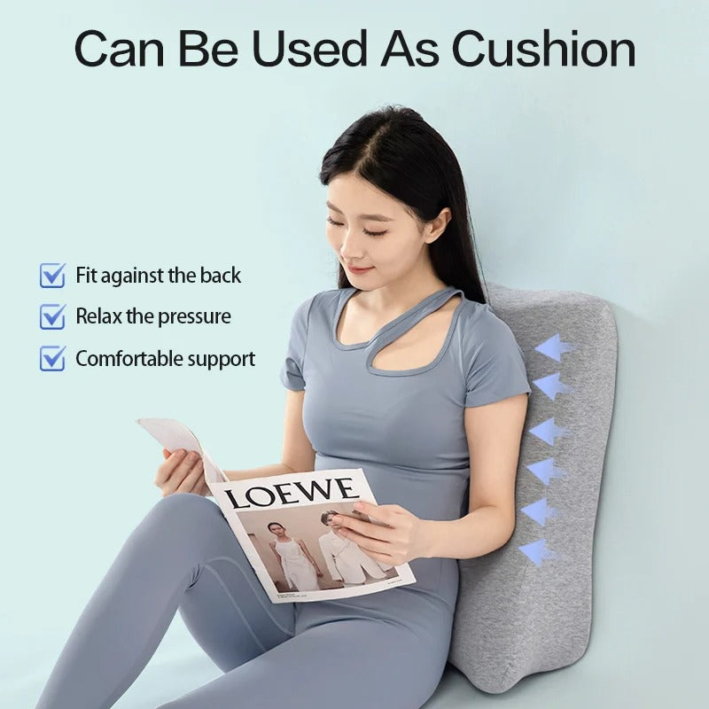 Multifunctional Prone Sleeping Pillow – Ergonomic Memory Foam Cushion for Bed Rest & Relaxation - Delicate Leather