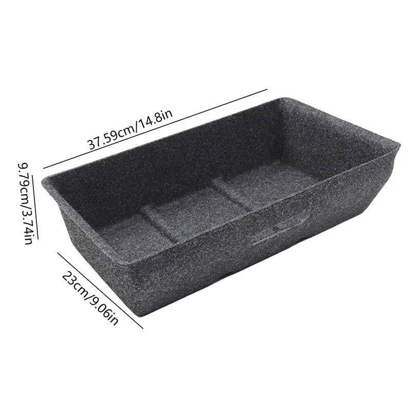 Tesla Model Y Under-Seat Storage Box – Hidden Drawer Organizer for Extra Space - Delicate Leather