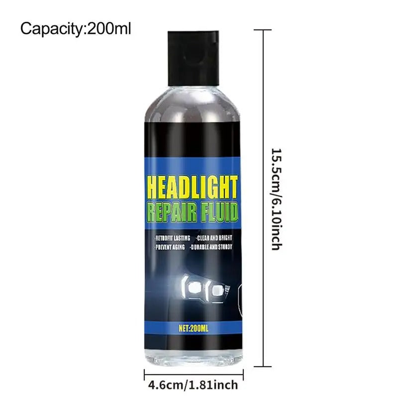 Headlight Cleaner & Restorer – UV Protection & Clarity Restoration (200ml) - Delicate Leather
