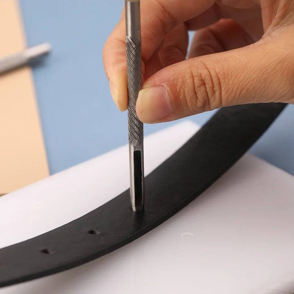 15-Piece Leather Hole Puncher Kit (1mm-11mm) with Storage Bag - Perfect for Leather Craft and DIY Projects