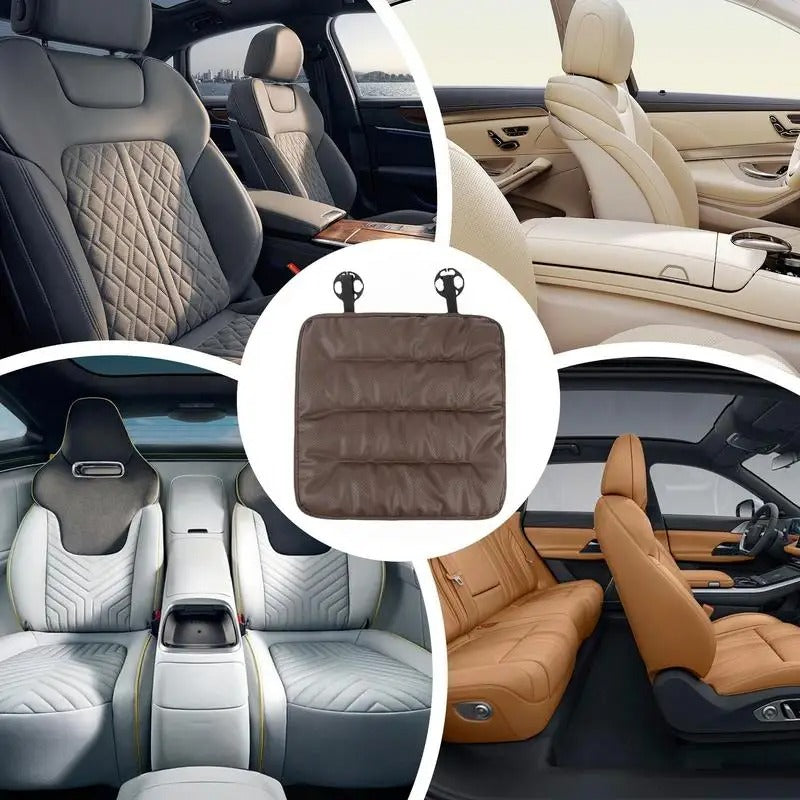 Breathable Faux Leather Car Seat Cushion – Anti-Slip Chair Pad for Comfort & Protection - Delicate Leather