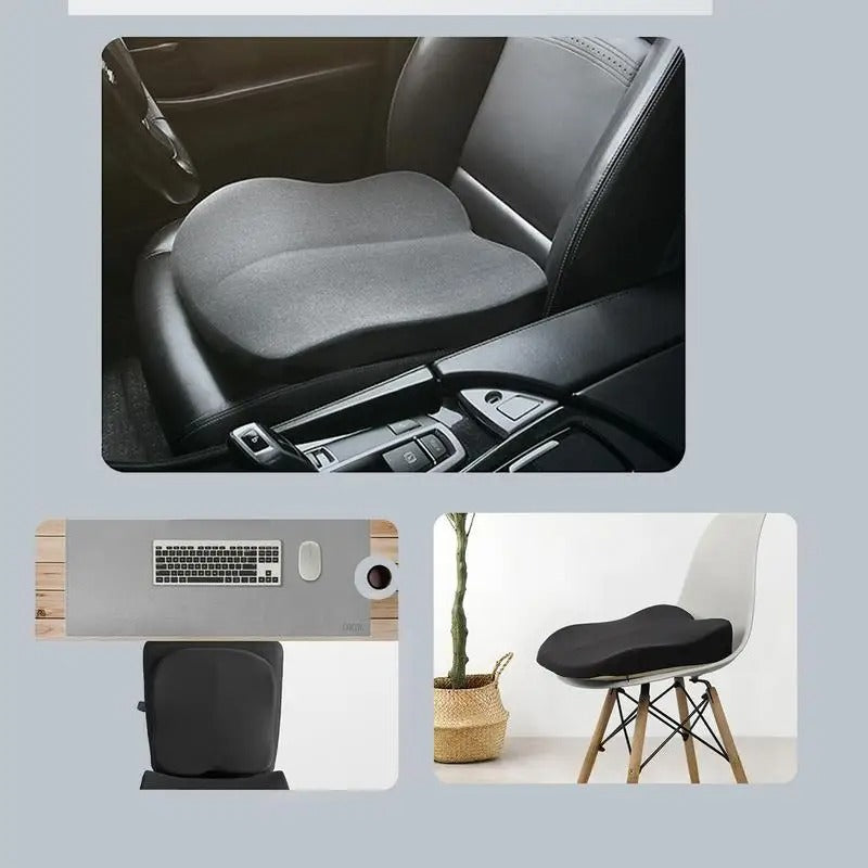 Portable Car Booster Cushion – Memory Foam Heightening Seat for Driving Comfort