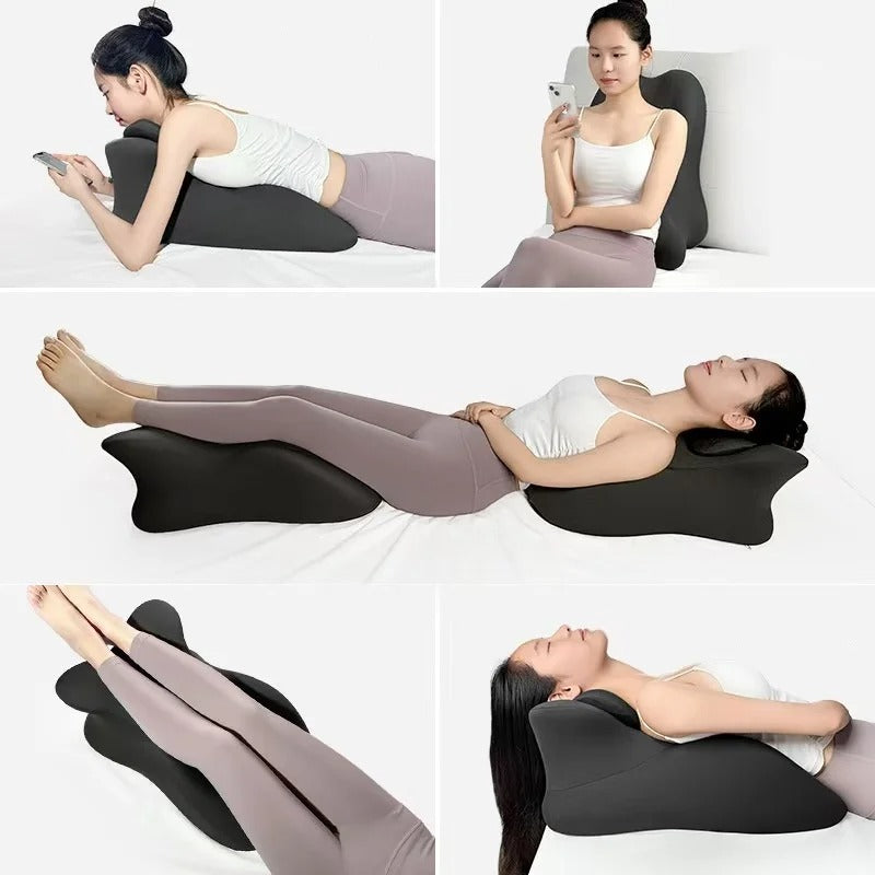 Memory Foam Sleeping Pillow – Soft Foldable Cushion with Washable Cover - Delicate Leather