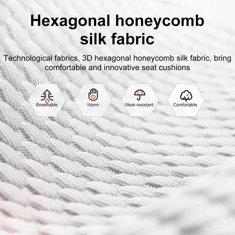 Ice Silk Car Seat Cushion - Ventilated, Universal Fit, All-Season Comfort for Single Seats ( 1PCS) - Delicate Leather