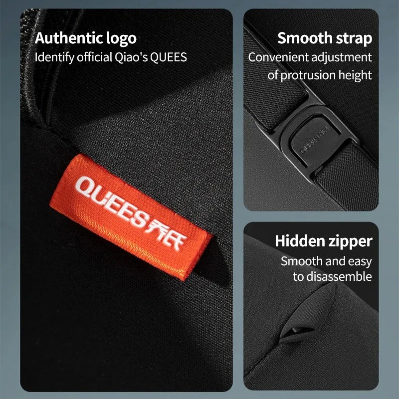 Universal Car Headrest & Lumbar Support Pillow – Memory Foam Neck & Back Cushion - Delicate Leather