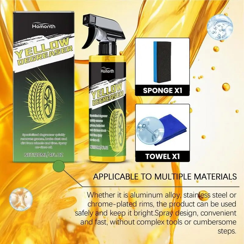 Wheel Paint Iron Remover Spray – 120ml Professional Wheel & Tire Cleaner