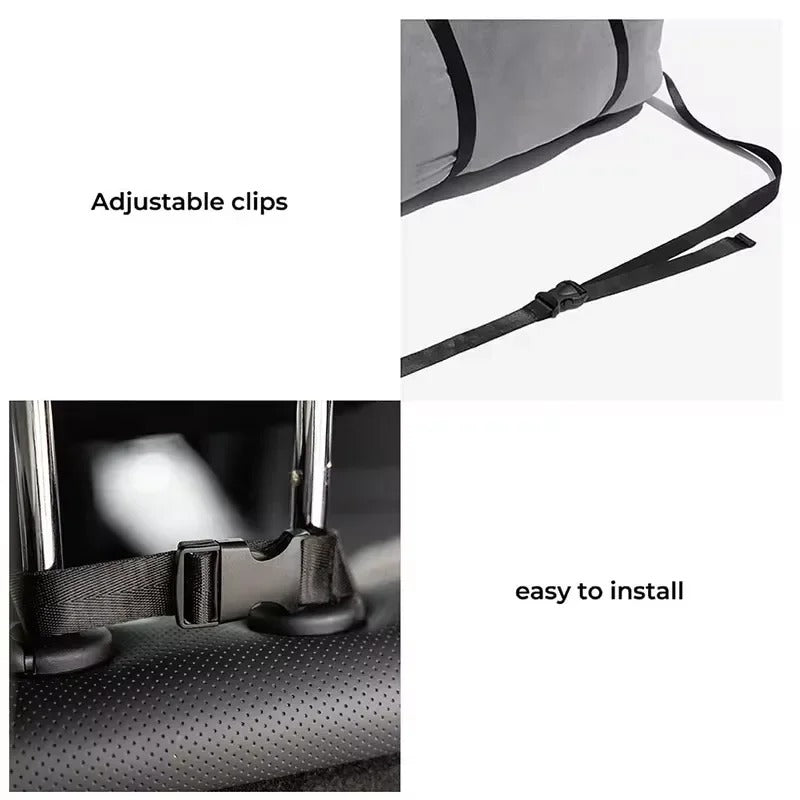 Luxury Removable Waterproof Dog Car Seat & Bed - Portable Travel Pet Carrier for Medium and Large Dogs - Delicate Leather