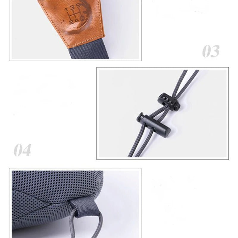 Super Soft Car Seatbelt Shoulder Pad – Universal Travel Neck Pillow for Kids & Adults - Delicate Leather