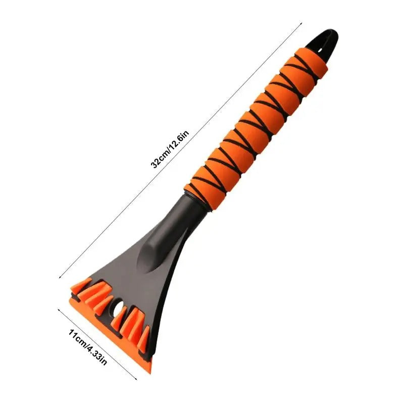 Portable Windshield Scraper – Lightweight Multi-Functional Snow & Ice Removal Tool - Delicate Leather