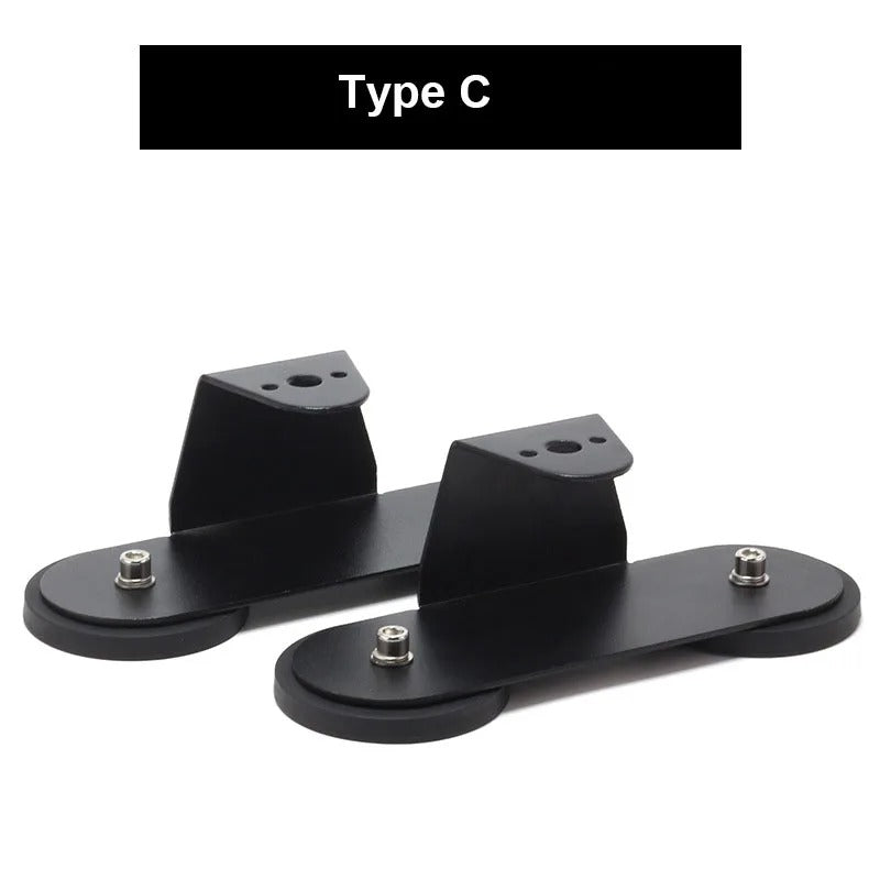 2Pcs Strong Magnetic Roof LED Light Bar Bracket Mount - D66mm/D88mm for SUV, Truck, Offroad Spotlight - Delicate Leather