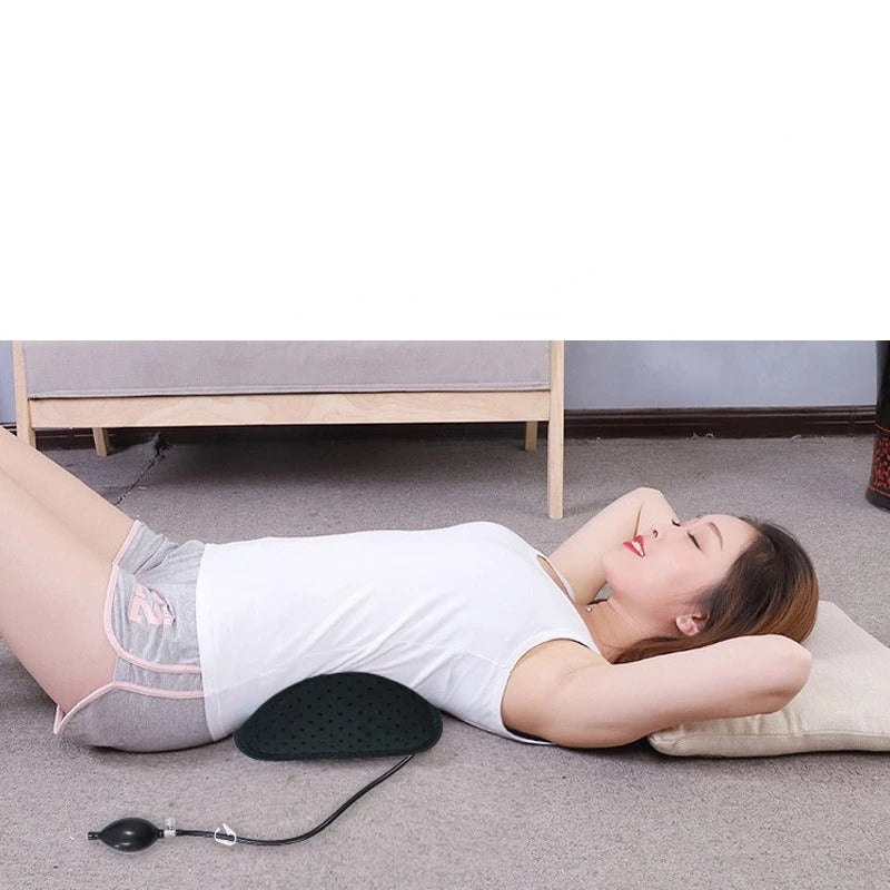Inflatable Lumbar Support Cushion – Portable Orthopedic Massage Pillow for Back & Posture Correction