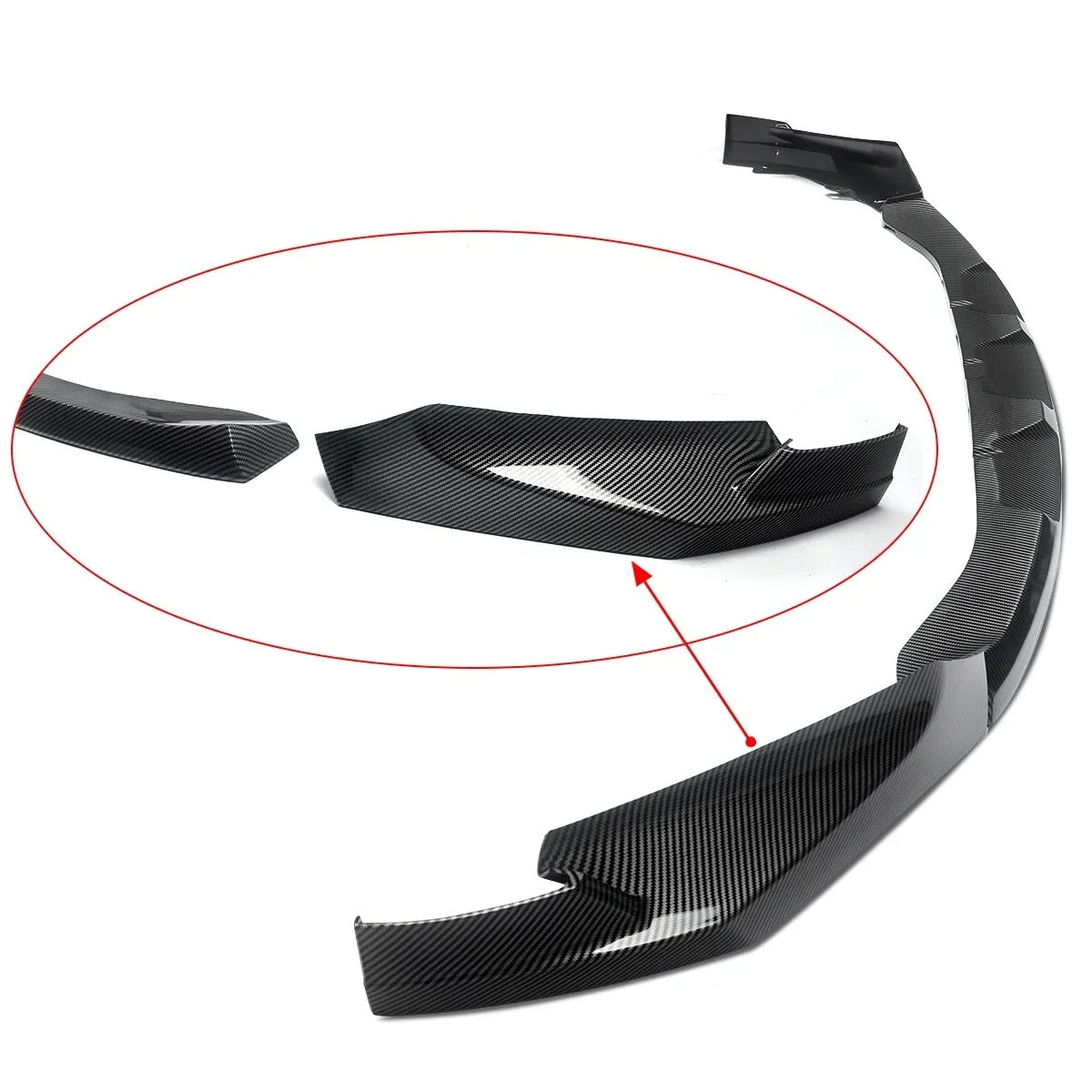 M Performance Style Front Bumper Lip Splitter for BMW G80 M3 & G82/G83 M4 (2021-2022) – Gloss Black - Delicate Leather