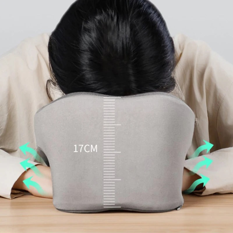 Travel Pillow – U-Shape Pure Memory Foam Neck Pillow for Airplane, Office, and Nap Use - Delicate Leather