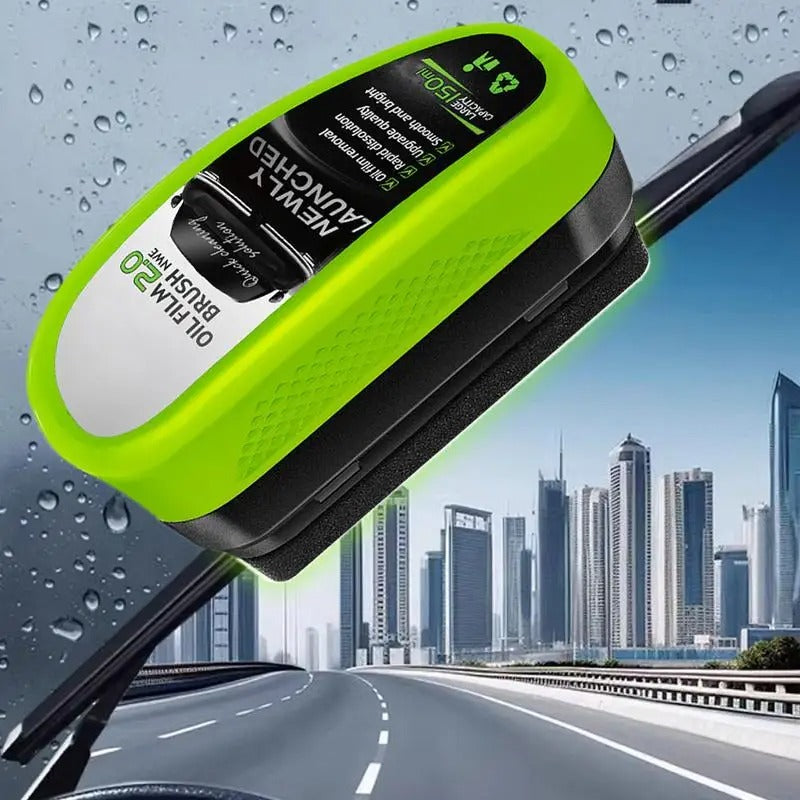 Automotive Oil Film Cleaning Brush – 150ml Glass Cleaner for Windshields & Home Use - Delicate Leather
