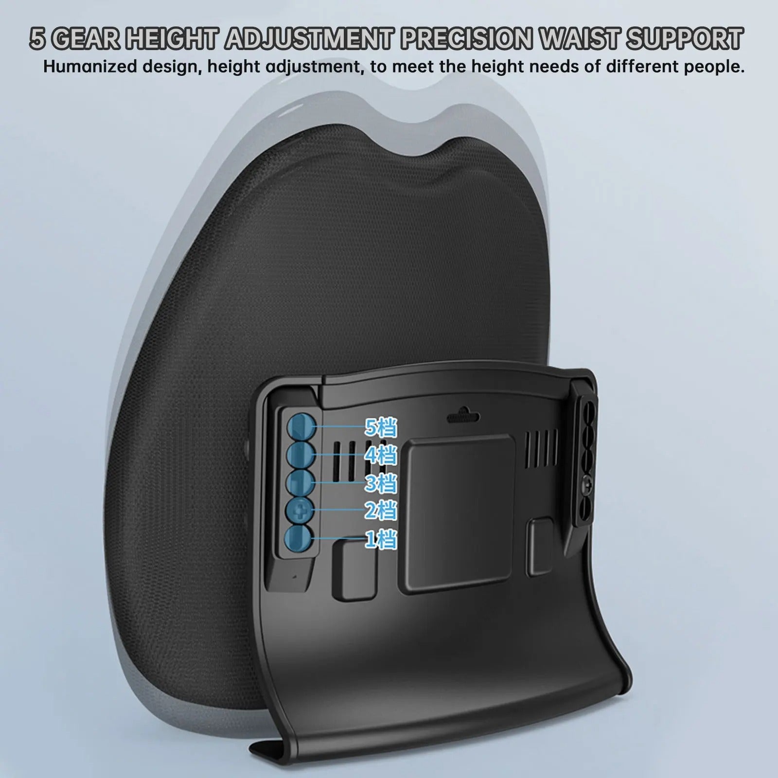 Car Lumbar Support Cushion – Ergonomic Back Pillow for Cars and Office Use - Delicate Leather