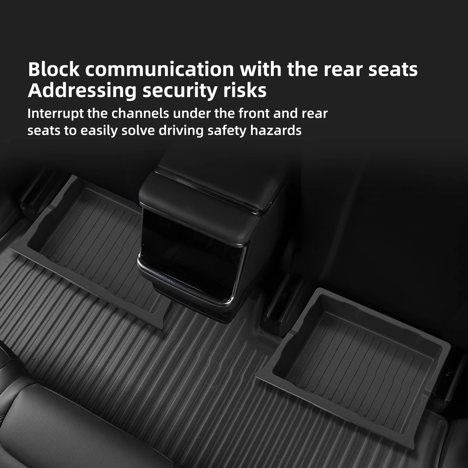 Tesla Model X Under Seat Storage Box – Drawer-Type Organizer for Car Interior (2023-2024) - Delicate Leather