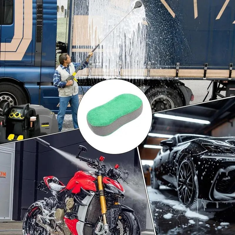 Durable Car Cleaning Sponge – Large, Absorbent, All-Purpose Wash Pad for Cars & Home - Delicate Leather