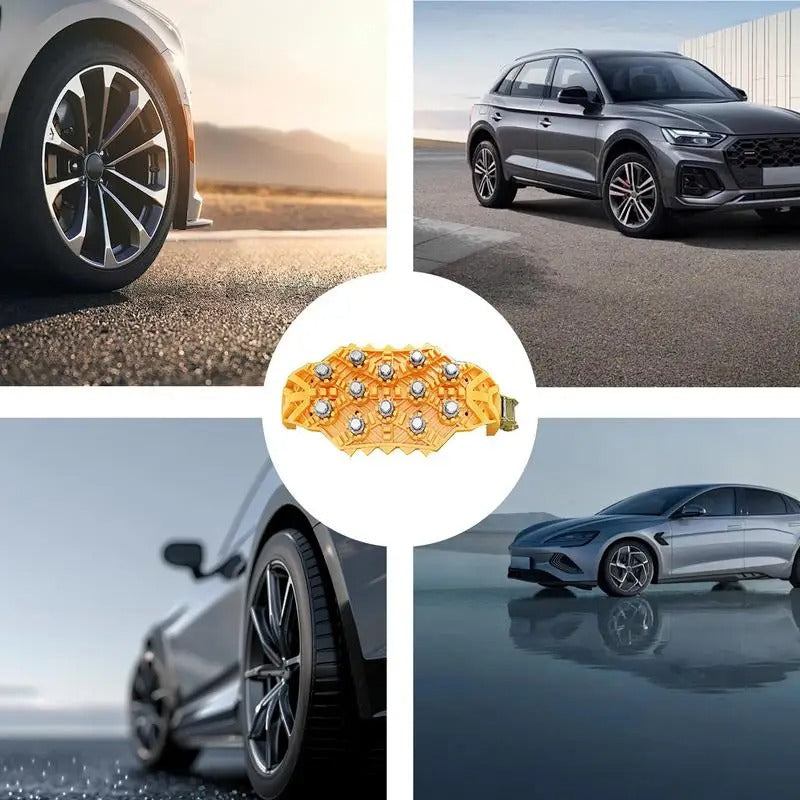 Heavy-Duty Snow Tire Chains – Anti-Skid, Noise-Reducing Traction for Icy Roads