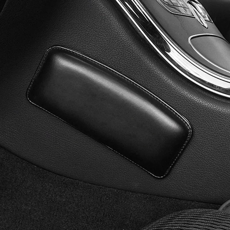 Universal Leather Knee Pad – Memory Foam Cushion for Car Interior Thigh Support - Delicate Leather