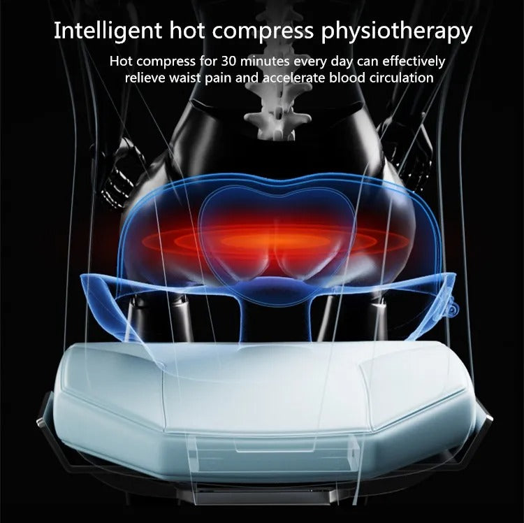 Memory Foam Massage Seat Cushion – Coccyx Support for Office, Car, and Desk Chairs - Delicate Leather