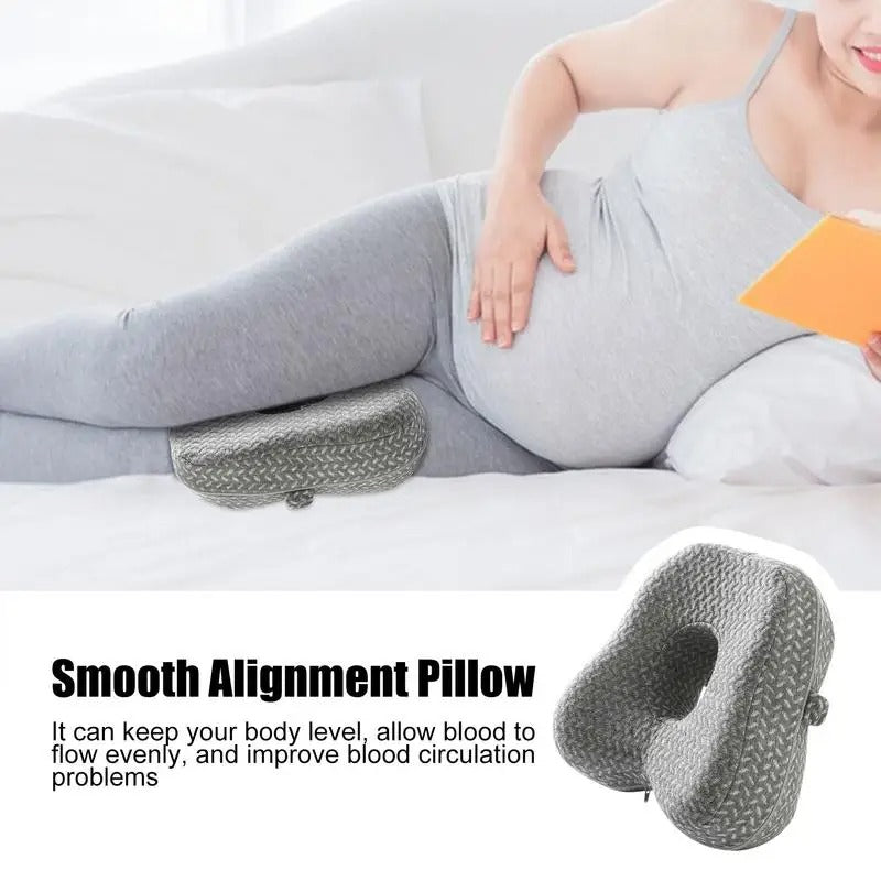 Spine Alignment Pillow – Memory Foam Knee Support for Side Sleepers - Delicate Leather