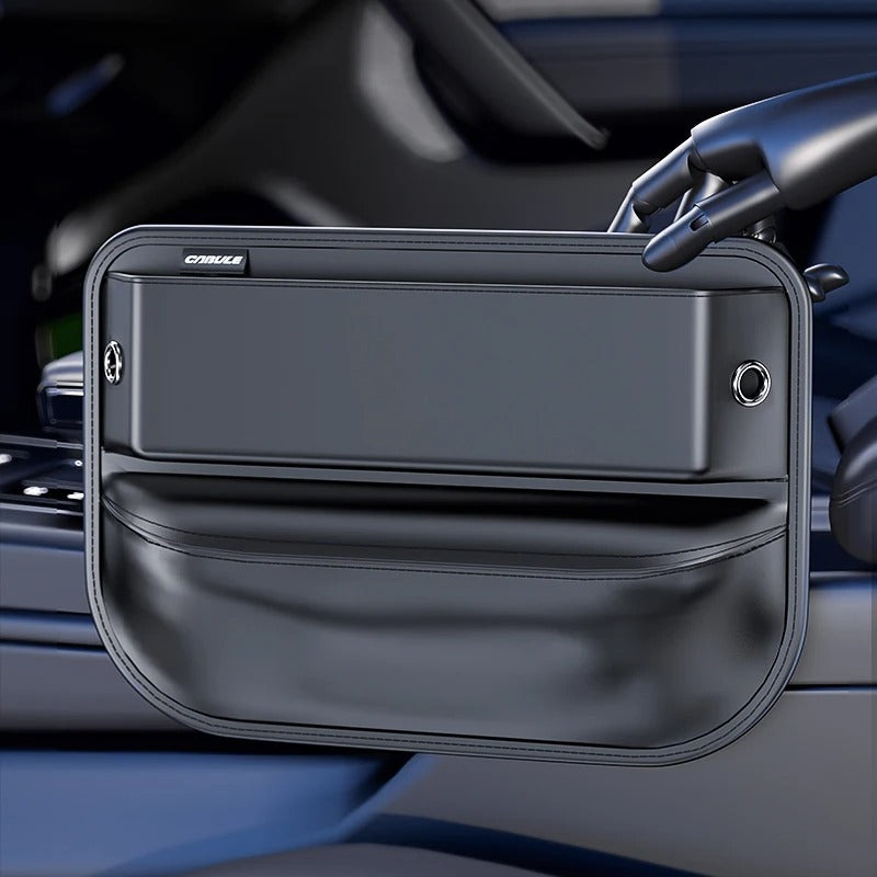Car Slot Central Control Storage Box – Leather Seat Crevice Organizer - Delicate Leather