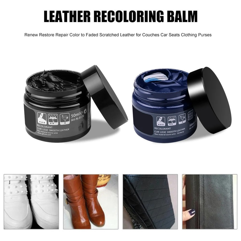Liquid Skin Leather Repair Kit – No-Heat Restoration for Car Seats, Sofas, and Leather Goods - Delicate Leather