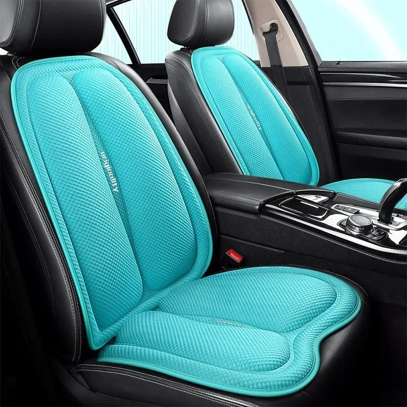 Universal Non-Slip Car Seat Cushion – Convex Cooling Design for Heat Dissipation | Summer Sweatproof Chair Pad - Delicate Leather