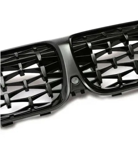 Black Diamond Meteor Style Front Kidney Grille for BMW 3 Series G20/G21/G28 (2019-2022) - Delicate Leather