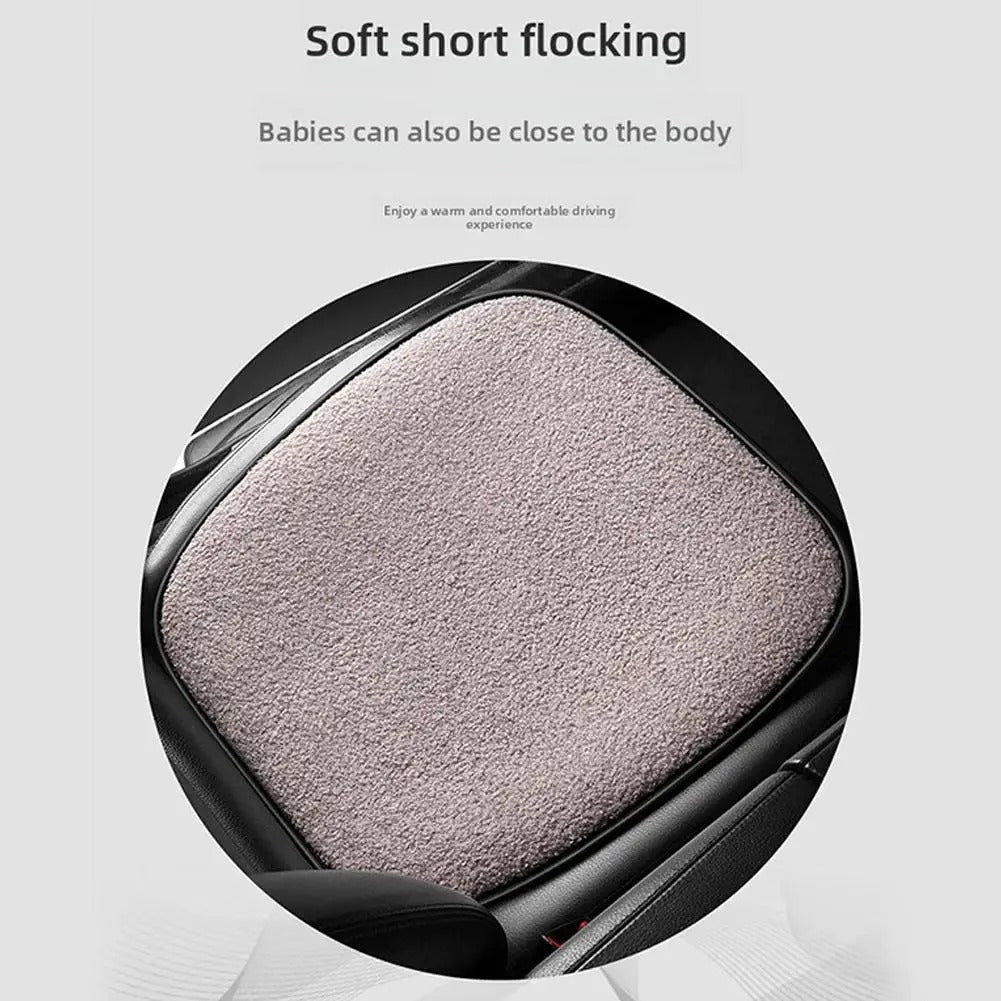 5V 12W USB Heated Seat Cushion – Winter Warmer Pad for Cars, Office, and Home - Delicate Leather