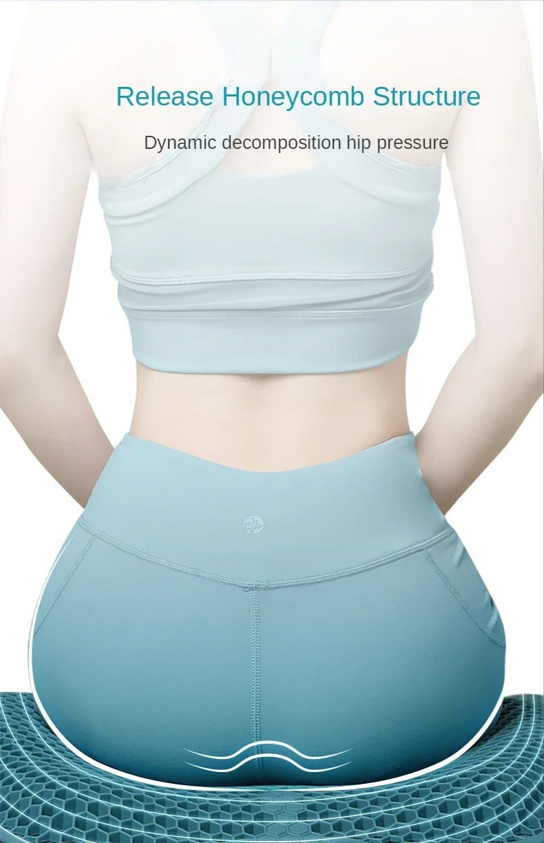 Memory Foam Car Seat Cushion – Universal Breathable Gel Pad for Travel, Office, and Summer Comfort - Delicate Leather