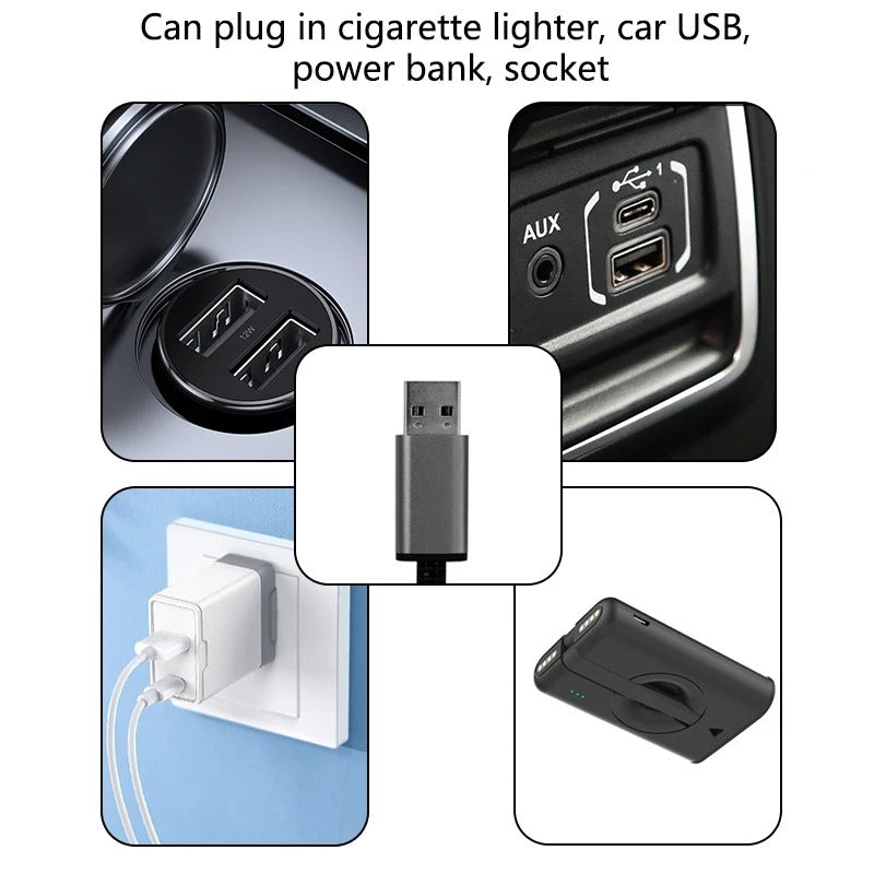 Adjustable Electric Car Seat Heating Pad – Universal Heated Cushion for Winter Comfort - Delicate Leather